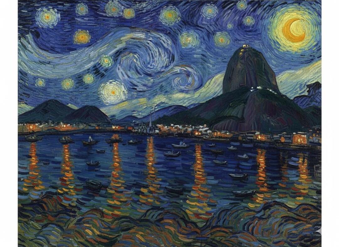 Starry Night in Rio De Janeiro - Etsy
