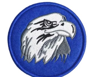Eagle Head Embroidered Patch – Iron on Bird Badge