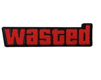WASTED Meme Patch – Gaming Fun Tactical Iron-On Embroidered Badg