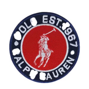 Zestaw 2 haftowanych naszywek z koniem: aplikacje do prasowania w kolorze czerwonym i czarnym, rozmiar 3"