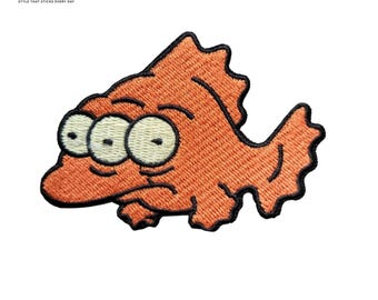 Blinky The Three Eyed Fish Simpsons Broderad Stryklapp