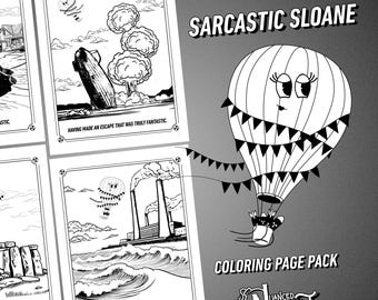 Dark Humor Malseiten: Sarkastische Sloane (Printable PDF Download)
