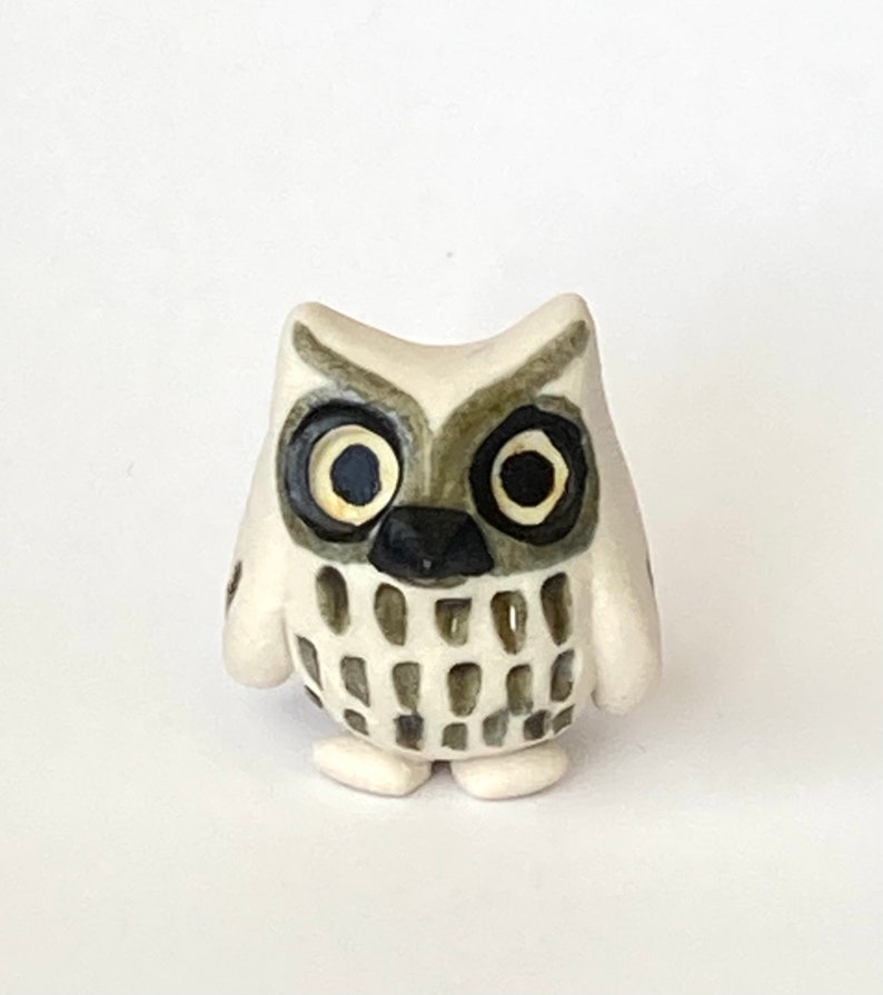 Miniature Porcelain Owl image 1