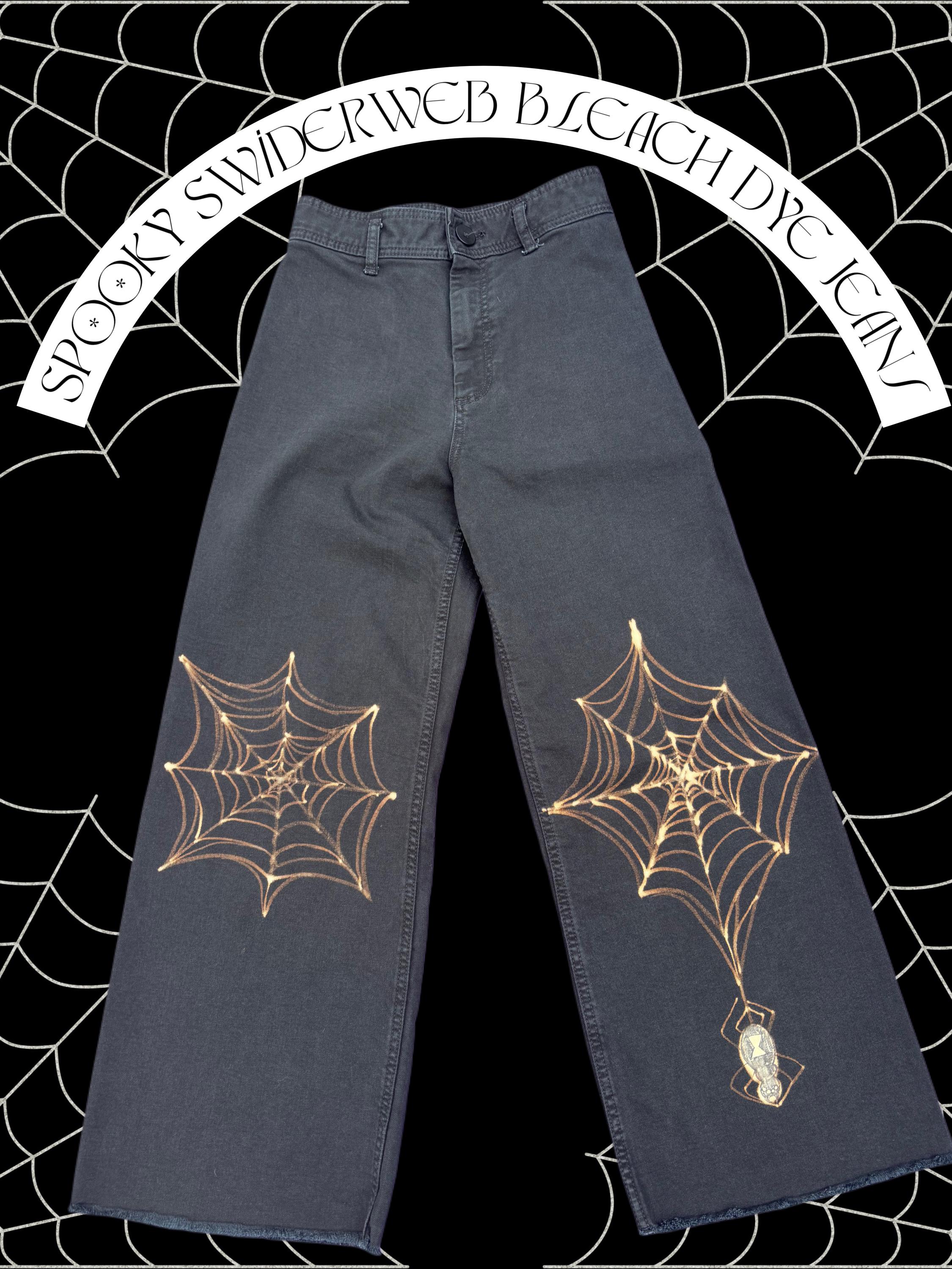 Spiderweb Jeans - Etsy Spiderweb Jeans - Etsy