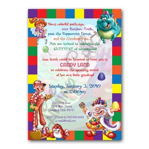 Personalizzato CANDYLAND Compleanno o Doccia Invito File Digitale STAMPABILE