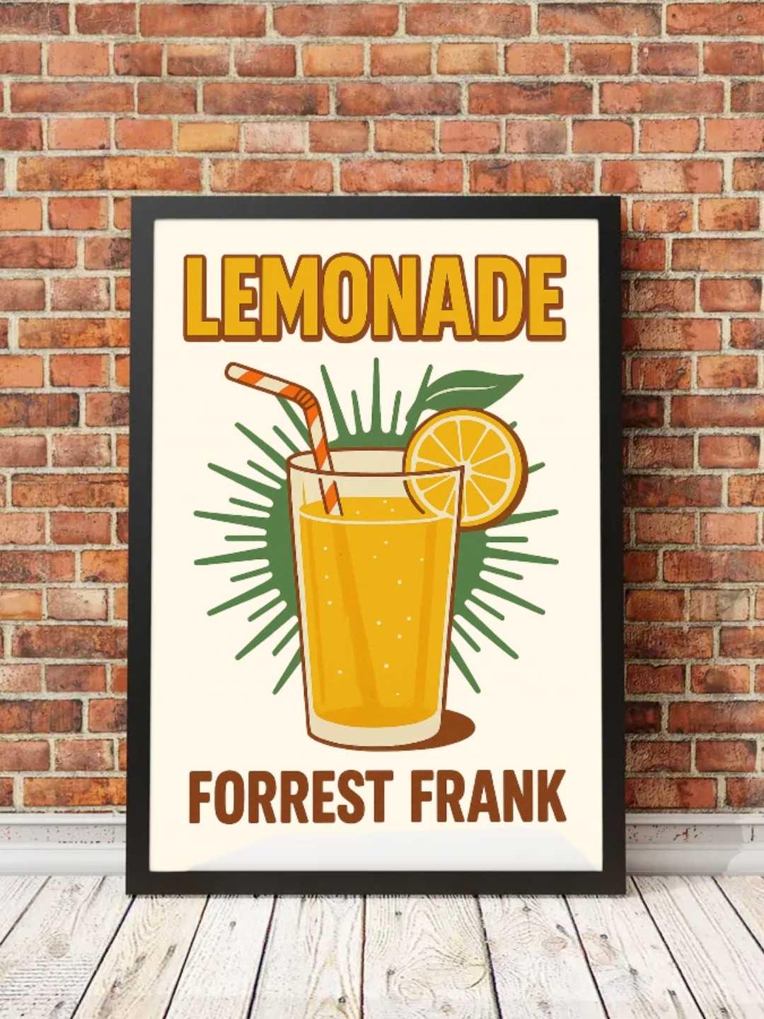 Retro Lemonade Wall Art – Forrest Frank Inspired Printable Poster
