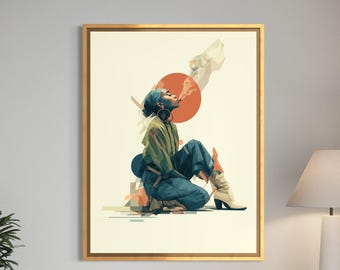 Black Art Prints, Black Woman Art, Black Girl Wall Art, Afrocentric Wall Art, Abstract Black Art, Minimalist Black Art, African American Art