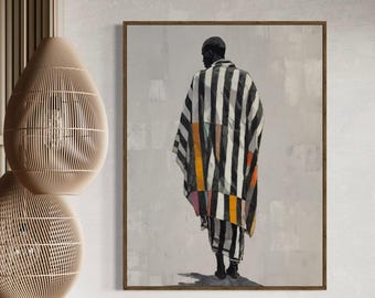 Arte mural de hombre negro, arte mural urbano, arte mural negro, arte afroamericano, impresiones de arte negro, arte mural afro, arte de hombre negro, arte mural masculino