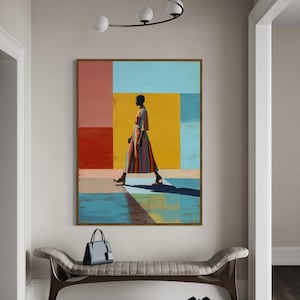 Abstract Black Art, Black Woman Art, Black Girl Wall Art, African American Art, Black Art Prints, Afrocentric Wall Art, Black Fashion Poster
