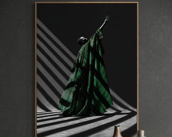 Abstract Black Art, Black Woman Art, Fashion Wall Art, Black Girl Wall Art, African American Art, Afrocentric Wall Art, Black Art Prints