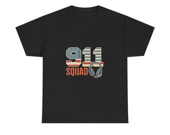 911 Squad Tee, Emergency Dispatcher Shirt, First Responder Apparel