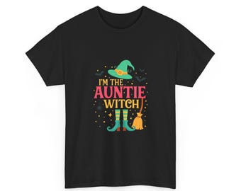 Tante Hexe-Halloween-T-Shirt | Lustiges gruseliges Tante-T-Shirt