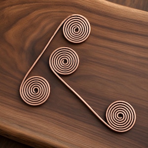 Copper Hand Spirals – 99.9% Pure Bare Copper Wire - Empowerment Cubit Length - Adjustable Energy Work Tool  - Meditation, Chakra Balancing