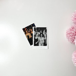 Custom 4 Polaroid Style Mini Prints – Mini Keepsake Prints – Party, Wedding, Event Memories