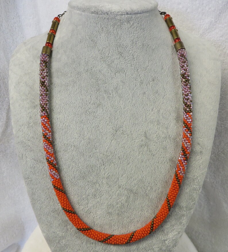 Necklace Crocheted Gun Violence Awareness Statement