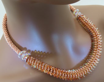 Necklace Beaded Copper Beauty