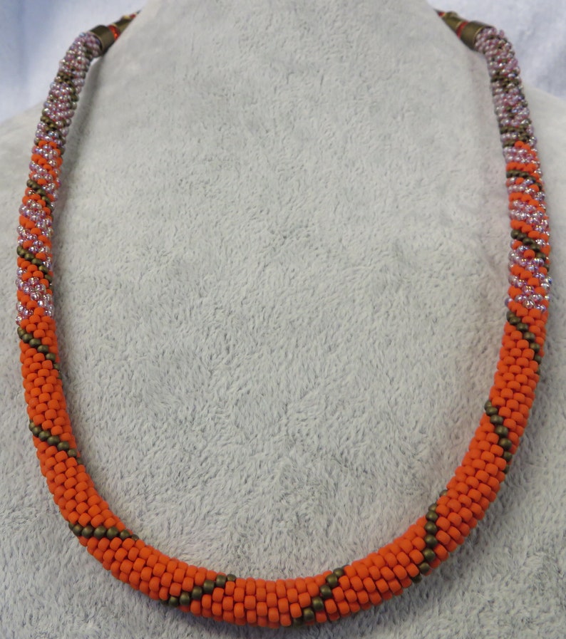 Necklace Crocheted Gun Violence Awareness Statement