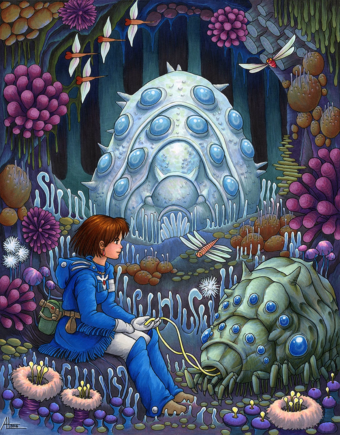 Nausicaa Art Print 11x14 Nausicaa and the Valley of the Wind Etsy