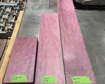 15 STÜCK DÜNNES EXOTISCHES PADAUK, PURPLEHEART, WENGE HOLZ HOLZ