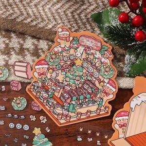 3D Christmas Scene Sticker Kit: Holiday DIY Craft (PET Stickers)