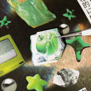 1000-delig Dreamcore Aesthetic stickerboek – surrealistische collagestickers, holografische overlay, rommeljournaal, scrapbooking, plannerdecoratie afbeelding 11