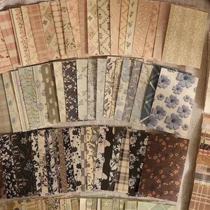 Vintage-Style Floral Scrapbooking Paper | Aesthetic Background Paper for Journaling, Collage & Junk Journal | Soft Neutral Pattern Paper