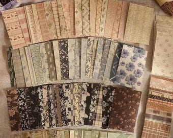 Vintage-Style Floral Scrapbooking Paper | Aesthetic Background Paper for Journaling, Collage & Junk Journal | Soft Neutral Pattern Paper