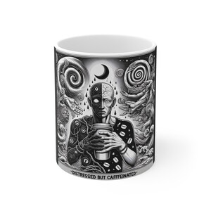 Distressed But Caffeinated - Geschenk für Kaffeeliebhaber