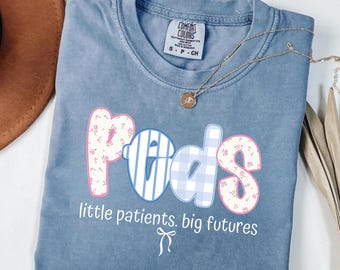 Pediatric Nurse Comfort Colors Tee, Peds Gift