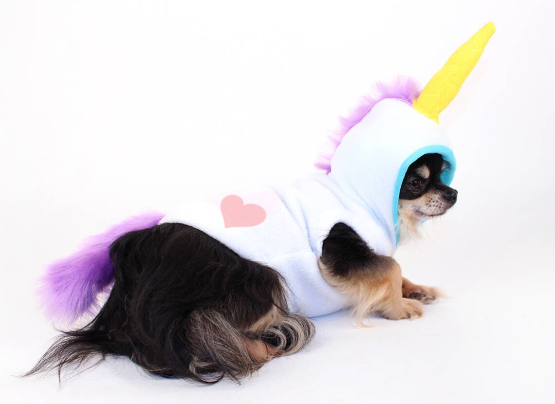 Dog Costume Unicorn dog costume trendy Fleece dog clothes Etsy