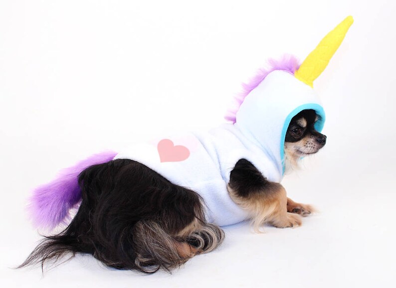 Dog Costume Unicorn dog costume trendy Fleece dog clothes Etsy