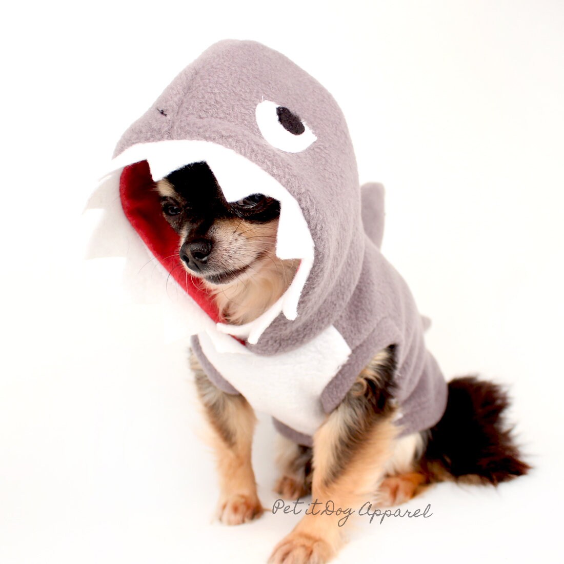 dog shark sweater