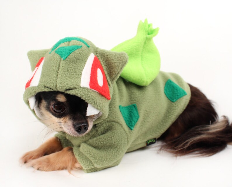 Dog Costume bulbasaur dog costume Halloween pokemon dog hoodie Etsy