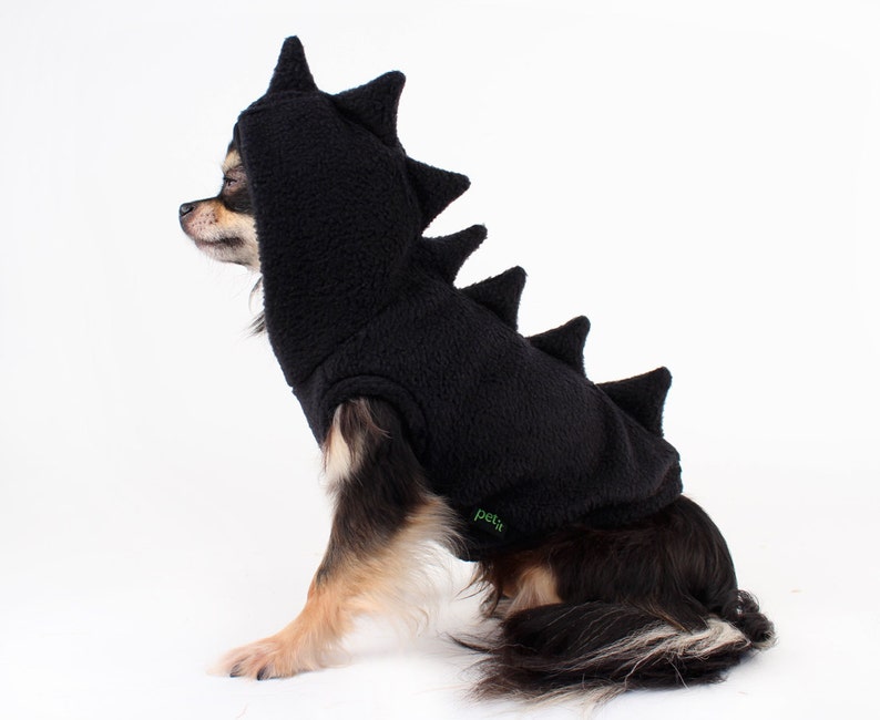 Dog Costume Black Dinosaur Dog Hoodie