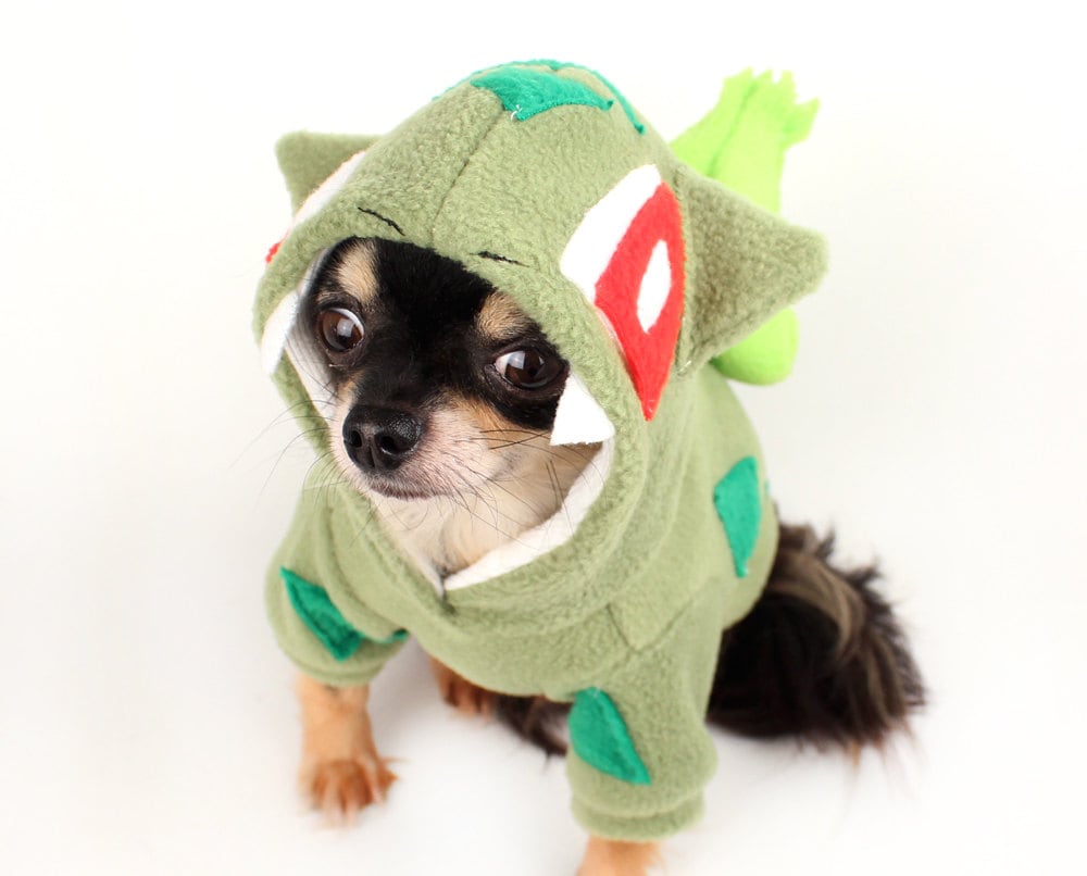 Dog Costume bulbasaur dog costume Halloween pokemon dog hoodie Etsy