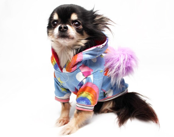 Unicorn Dog Hoodie Funny Dog Hoodie for 