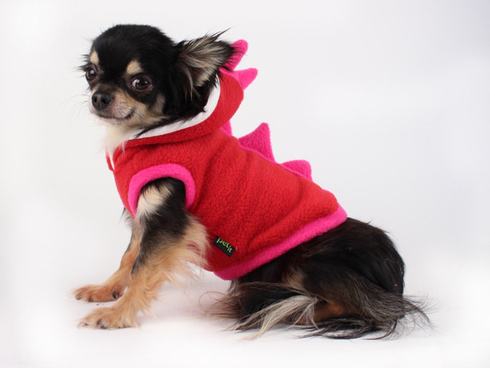 Dog Costume Dinosaur Spikes Hoodie in Red and Pink Cute Hoodie Etsy