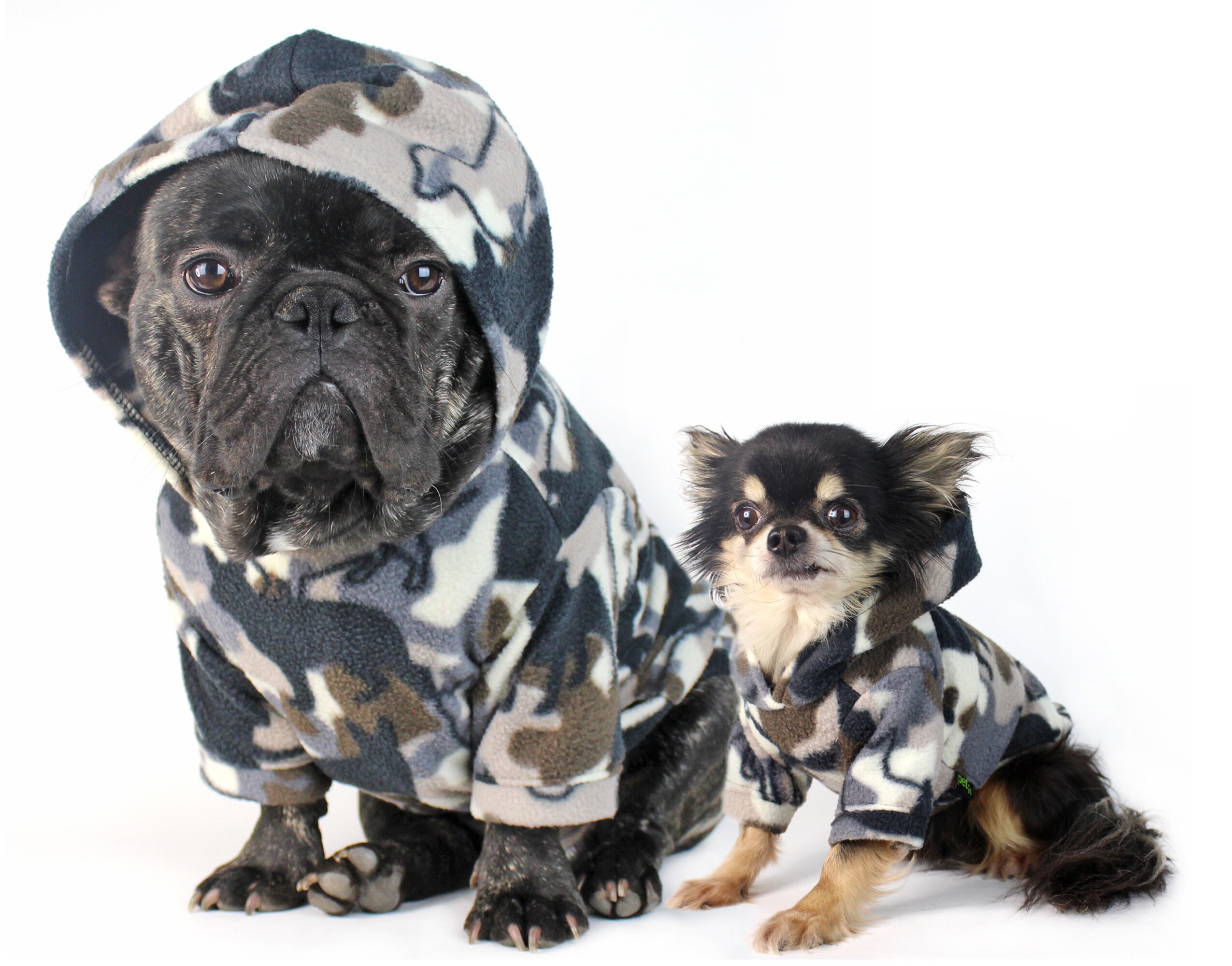 camo dog sweater