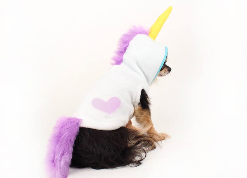 Dog Costume Unicorn dog costume trendy Fleece dog clothes Etsy
