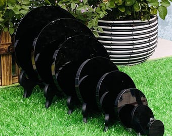 Lustro do wróżenia z czarnego obsydianu, narzędzie do wróżenia z kryształu kwarcowego, uzdrawianie Reiki, prezenty do dekoracji domu 1 szt.