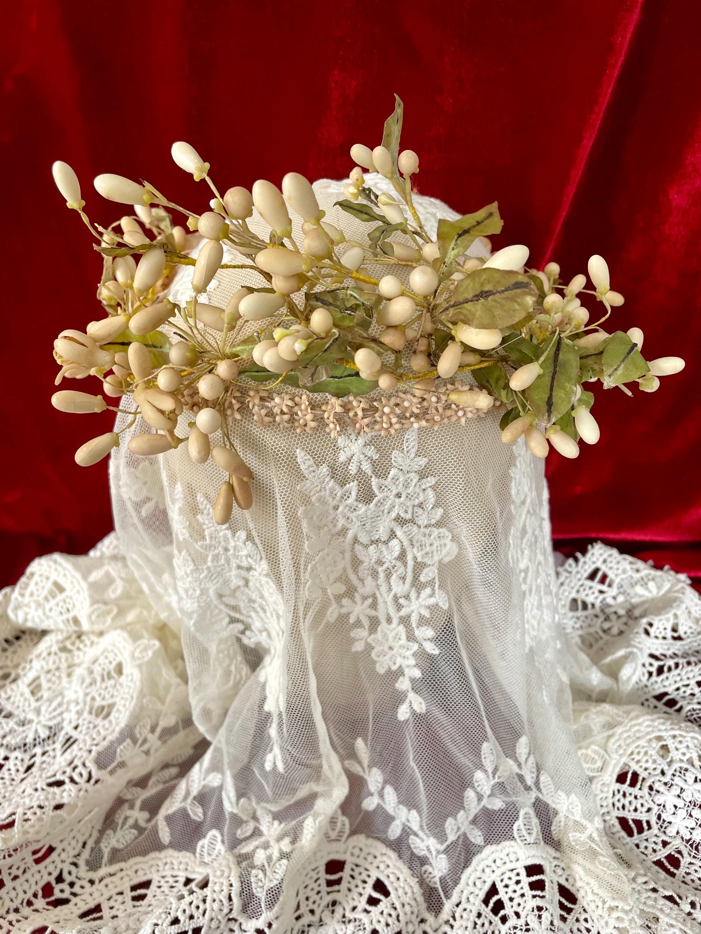 Vintage Wax Flower Crown - Etsy