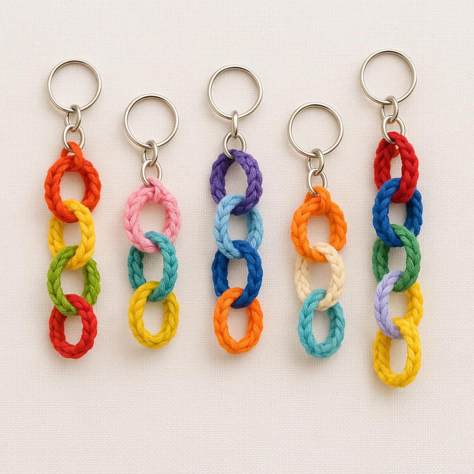 Simple Chain Patterns Easy Crochet Chain Keychain Pattern: Beginner Amigurumi Tutorial (PDF ...