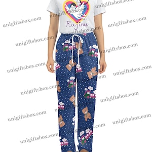 Rumi&#39;s Choo Choo Pants, KPop Demon Hunters Rujinu Tee Pajama Set – K-Pop Demon Hunters Sleepwear, Gift For Kpop Lovers, Kpop Movie Merch