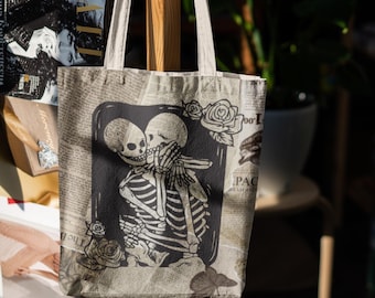Sac fourre-tout Dark Academia : style vintage romantique