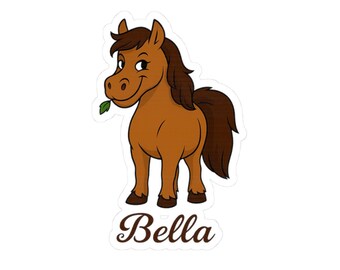 Bella, l'adesivo del cavallo da tiro dispettoso