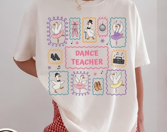 T-Shirt mit Gänsemotiv für Tanzlehrer, Geschenk für Tanzlehrer, Lustiges T-Shirt für Tanzlehrer, Choreografie-Lehrer-Shirt, Heute ist ein guter Tag zum Tanzen