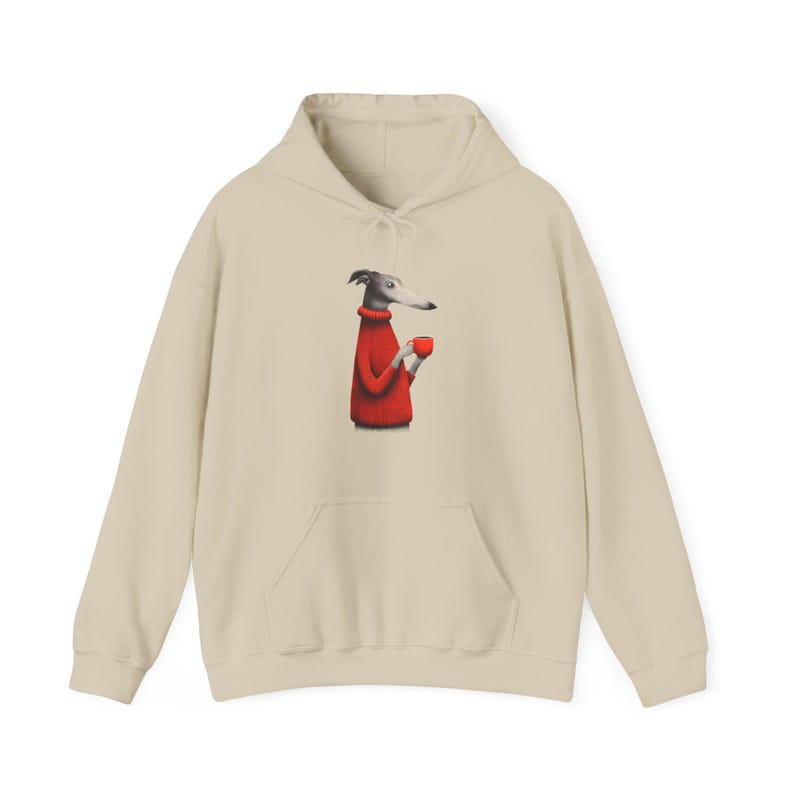 Greyhound Sweatshirt, Whippet Shirt, Greyhound Dog Coffee Tee, Greyhound Mom Gift, Italian Greyhound Shirt, Iggy Shirt, Dog Lover Cozy Gift image 8