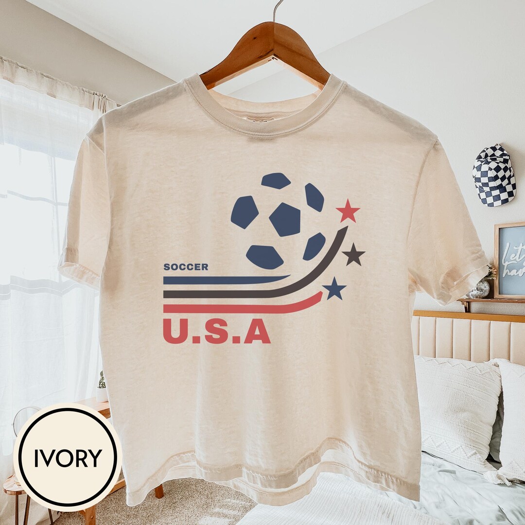 Retro USA Soccer Crop Top, 90s United States Team Graphic Cropped
