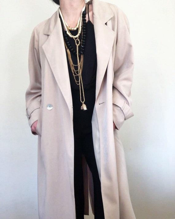 Vintage 90s oversized trench coat jacket