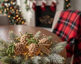 Crocheted Pinecone Pattern| PDF Digital Download